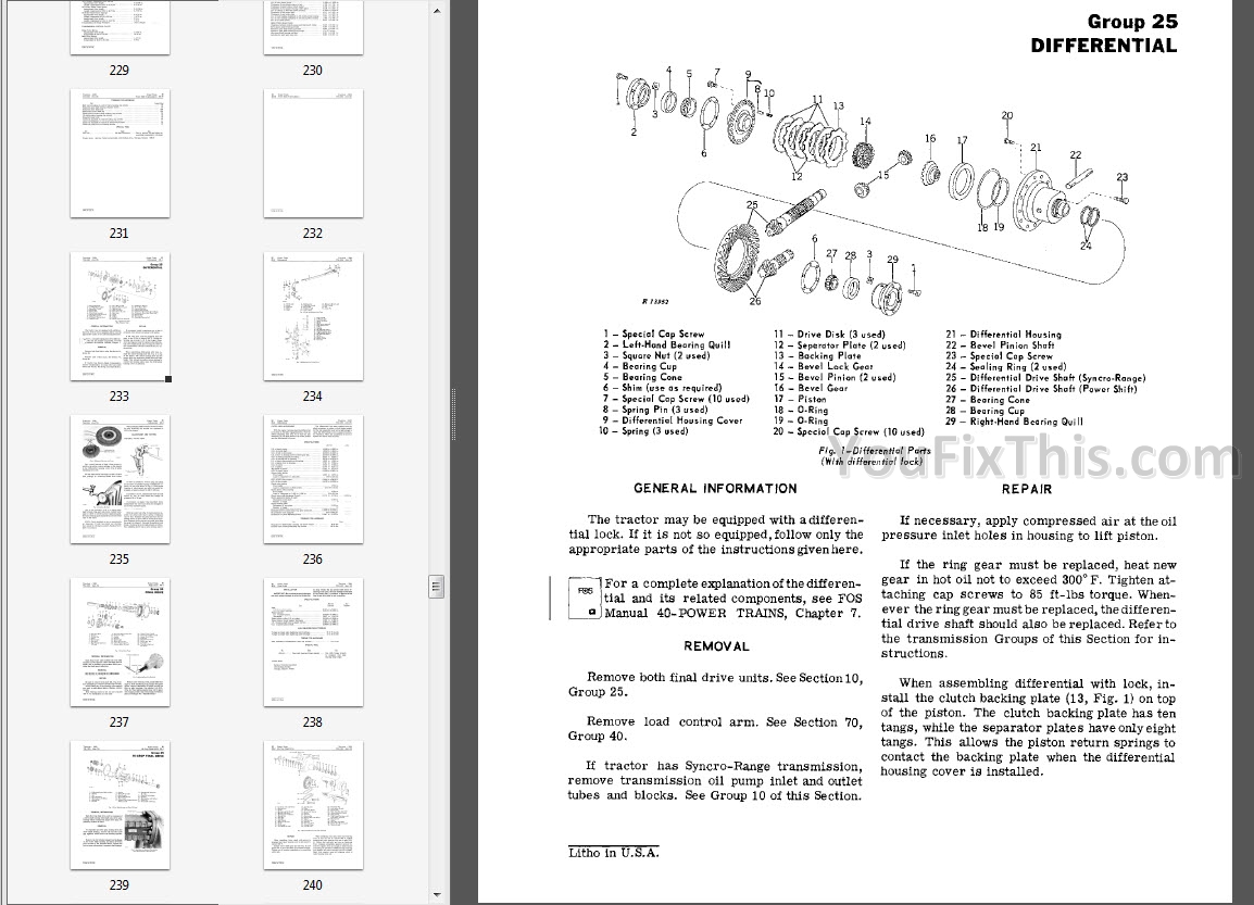 Mac Tools Aw434 Repair Service Parts Manual